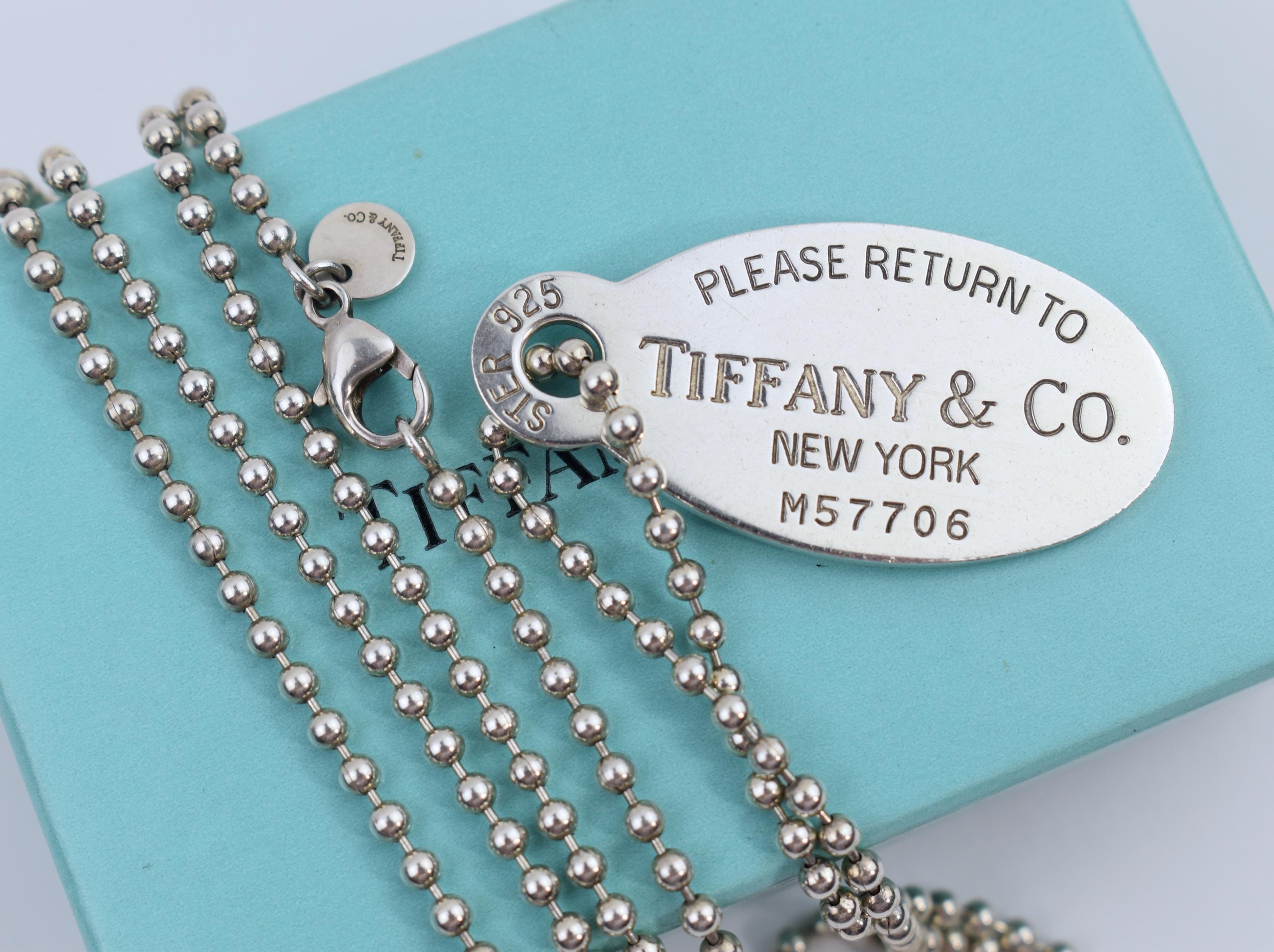 Return to Tiffany Name Tag Necklace 34