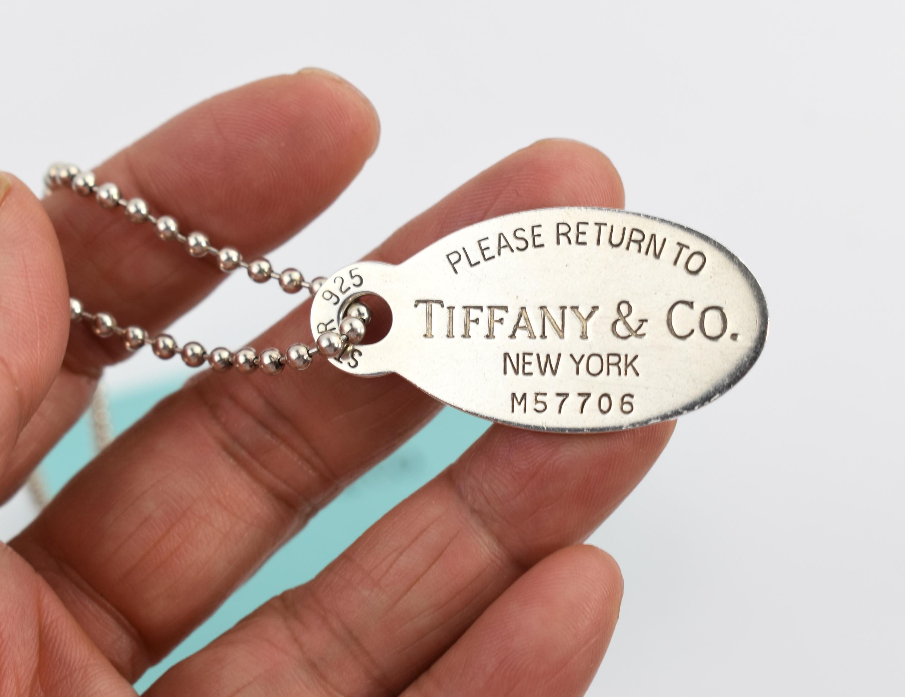 Return to Tiffany Name Tag Necklace 34
