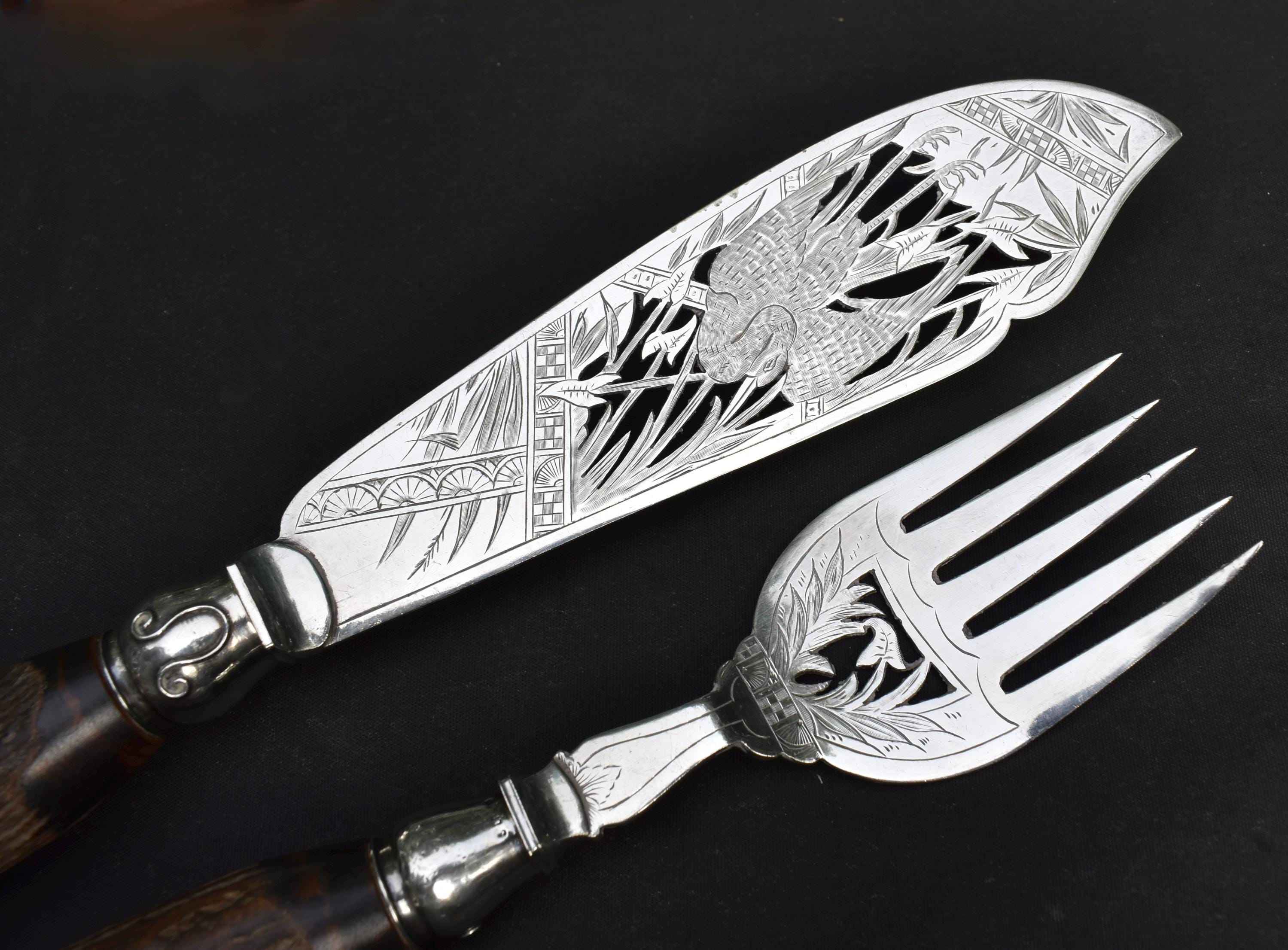 Vintage Sterling Silver Fish Server - Etsy
