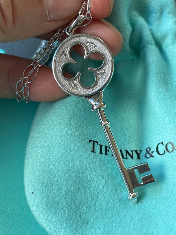 Tiffany & Co. Lock Necklace in White Gold with Diamonds – Wrist Aficionado