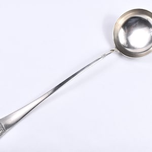 Art Deco Slavic 800 Continental Sterling Silver Soup Ladle by Wladyslaw Hempel Warsaw Poland C1920s