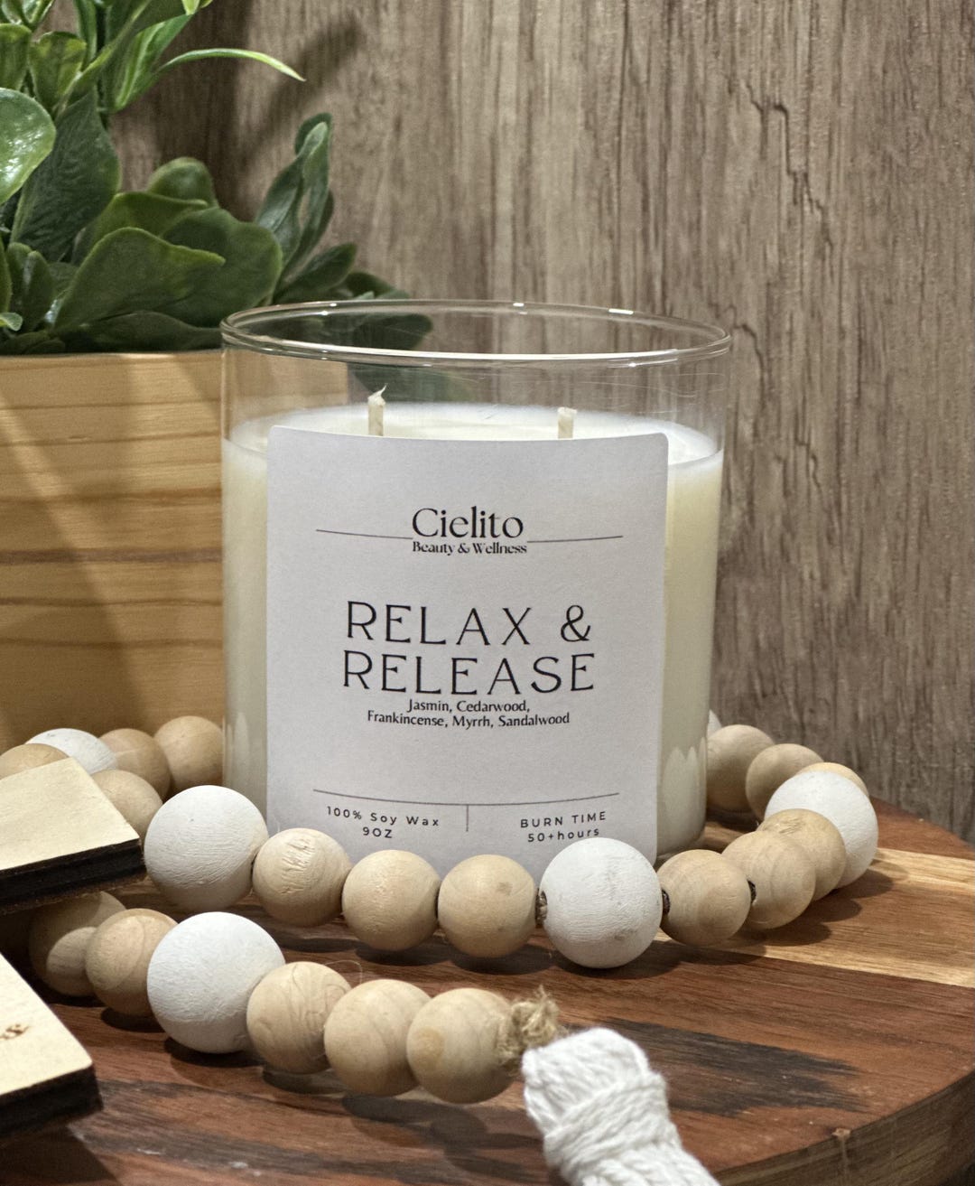 Organic Soy Wax Candle | Handmade Aromatherapy Candle | Wellness Faith ...