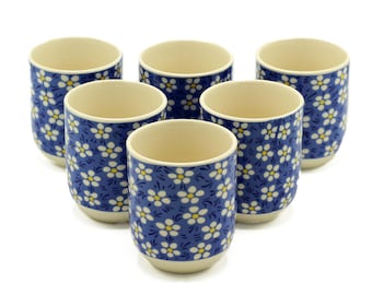 Kräuterteetasse - Blaues Gänseblümchen x 6