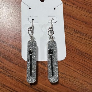 Matchstick Glitter Earrings