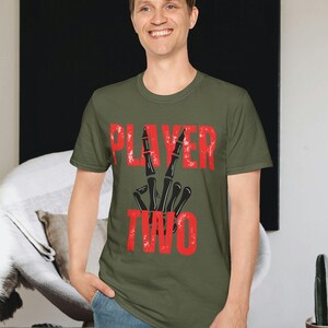 Player Two Skeletal Hand Gaming T-Shirt: Unisex Gamer Apparel image 8