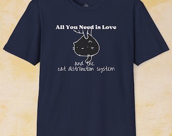 Chubby Cat T-Shirt: Funny Animal Tee, Cat Lover Gift
