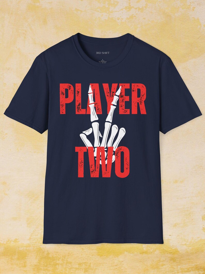 Player Two Skeletal Hand Gaming T-Shirt: Unisex Gamer Apparel image 4