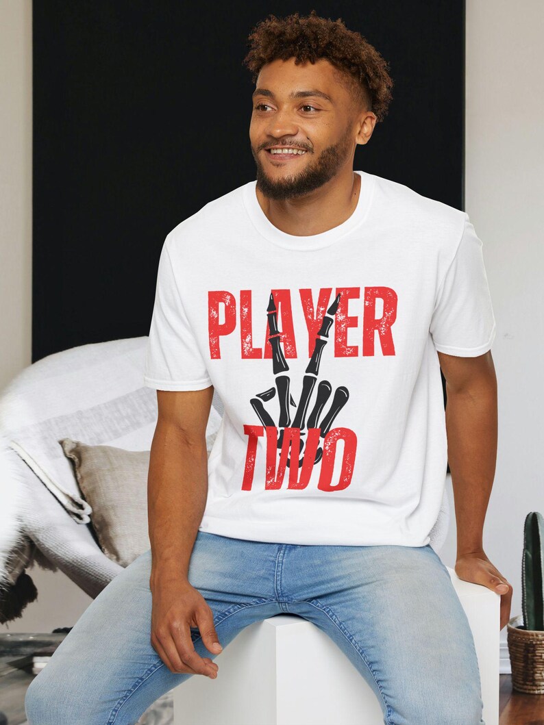 Player Two Skeletal Hand Gaming T-Shirt: Unisex Gamer Apparel image 6