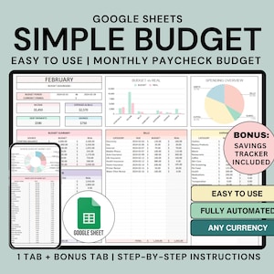 Monthly Budget Spreadsheet Google Sheets Budget by Paycheck Template Personal Finance Income and Expense Tracker Spreadsheet Bill Tracker