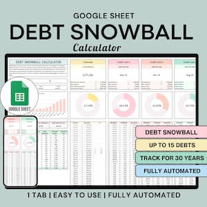 Debt Snowball Rechner Kalkulationstabelle Google Sheets Debt Payoff Tracker Kalkulationstabelle Personal Finaz