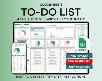 To Do List Tracker Spreadsheet Task Tracker Google Sheet Daily Weekly Checklist Task Manager Template To Do List Calendar Daily Task Planner