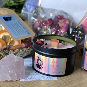 Witchy Mystery Box, Intention Kit, Beginner Friendly, Ritual Items, Spells, Manifestation, Candle, Self Care, Hand Crafted, Herbs, Gift Box