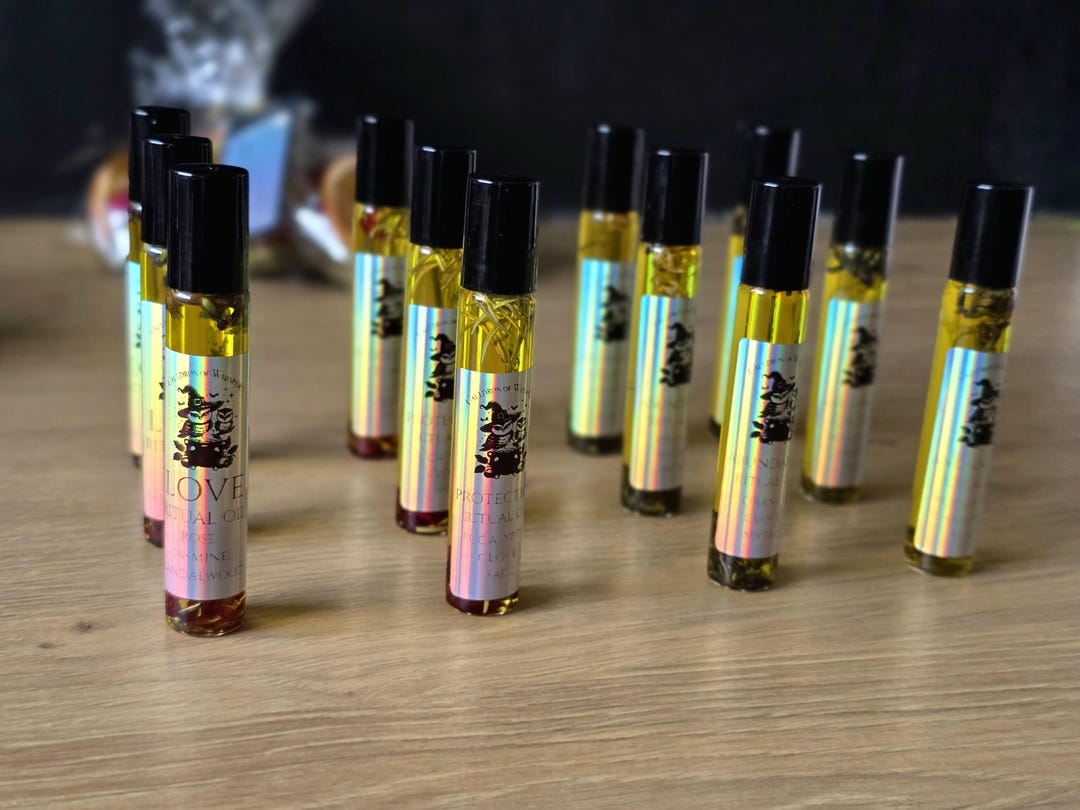 ritual vape juice Roller Ball Oil | Skin Safe | Intention | Natural Ingredients | Handcrafted | Witchcraft | Deity | Witchy Perfume | Everyday | 10ML Blend:Pink Cookies Lost Mary MT15000 Turbo Best MTL vape for nic salts