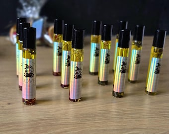 Olio rituale Roller Ball / Sicuro per la pelle / Intenzione / Ingredienti naturali / Fatto a mano / Stregoneria / Divinità / Profumo stregonesco / Tutti i giorni / 10 ml