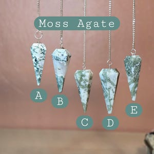 Assorted Pendulums | Divination Tool | Handcrafted | Crystal Pendulum | Clear Quartz | Obsidian | Selentite | Witchcraft | Dowsing | Pagan