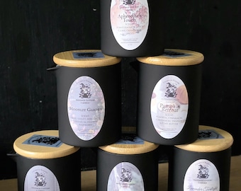 Massage Candle | Lotion Candle | Natural Soy, Shea, Coconut | Crackle Wick | Wood Wick | Pour Candle | Wax Play | Body Oil Candle | Low Melt