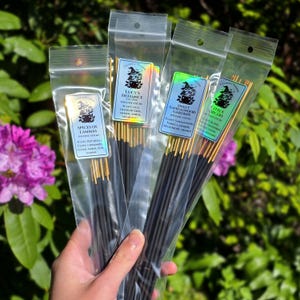 Incense Sticks 11” | Hand Dipped | Basic, Sabbat, and Deity | Pagan | Witchcraft | Smoke Aroma | Aromatherapy | Cleansing | Home Fragrance