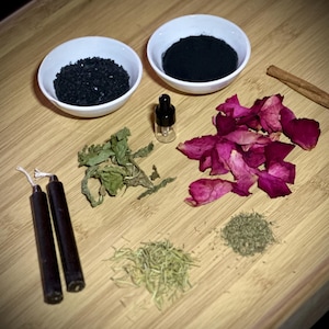 Ritual Bath Kit, Bath Soak, Herbal Relaxation Bath, Spell Kit Magic, Ritual Oil, Natural Ingredients, Manifest, Spirituality, Body Oil