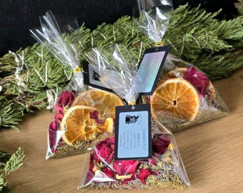 Garnek do gotowania | Magiczne zaklęcie | Naturalny zapach | Potpourri do gotowania na kuchence | Ręcznie robione | Przytulny zapach do domu | Ziołowy | Intencja | Suszone owoce, przyprawy