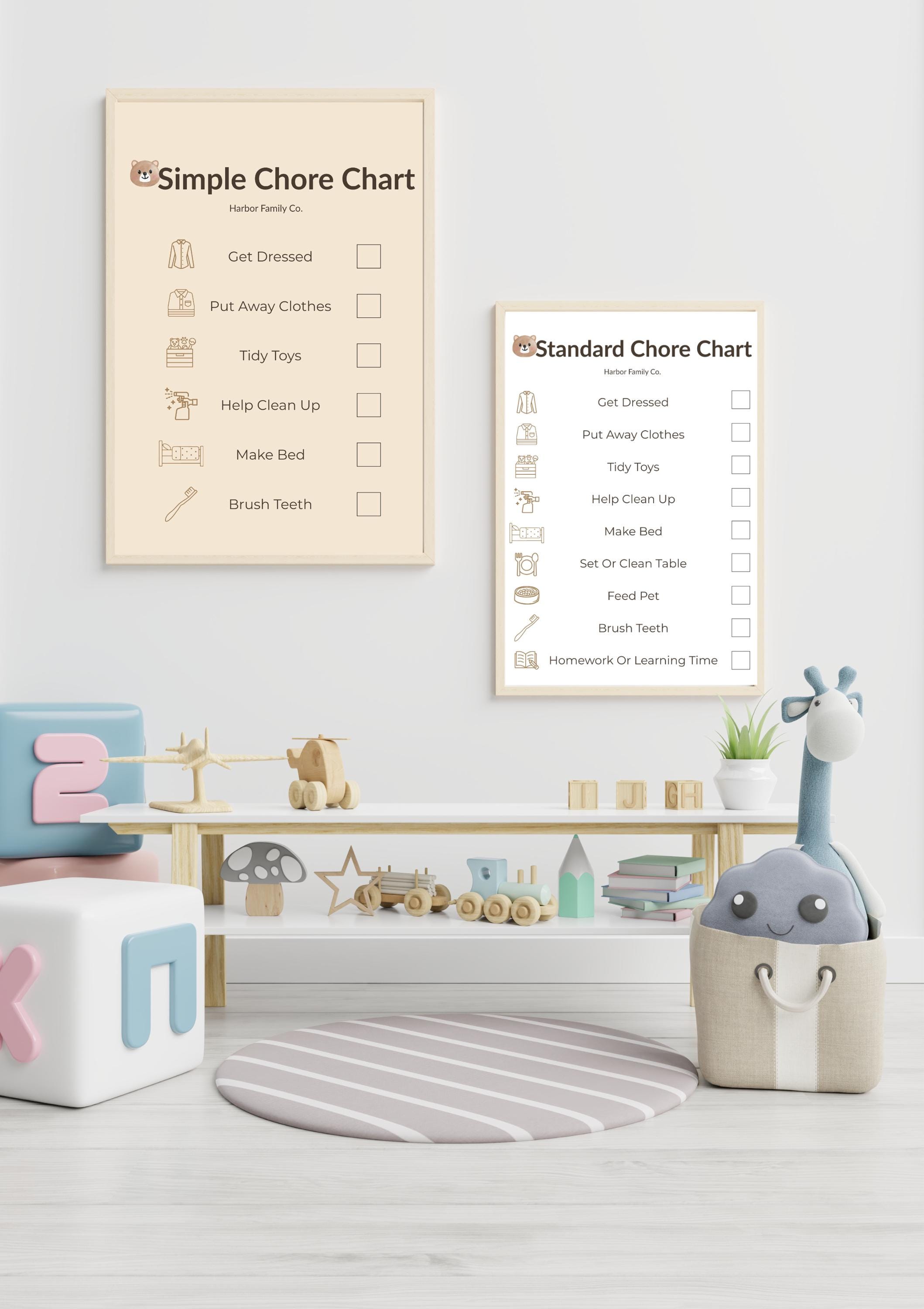 Kids Daily Routine System Bundle | Morning, Evening & Chore Charts for ...