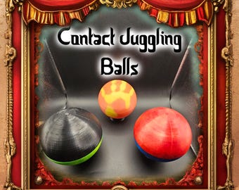 120mm Contact Juggling Ball: 3D Printed Isolation Sphere, Flow Arts Prop