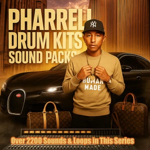 Pharrell Drum Kits, Sound Kits, Sound Packs Drum, Sound Packs, Hip Hop Sound Packs, FL Studio Sound Packs, MPC Sounds, Drum Sounds, Loops.