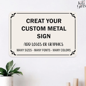 Custom Metal Sign,Personalised Colour Hanging Plaque,Outdoor Sign,Weatherproof Sign,Business Sign,Home Decor,Wall Decor, Wall Hangings
