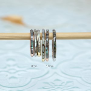 Shell Stone Daith Jewelry Conch Hoop Piercing Jewelry -16G 316L Surgical Steel -8mm 10mm -Hinged Nose Rings Clicker Earring -Earring Hoop