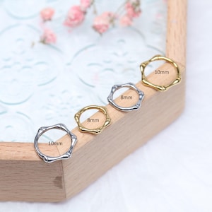 Personality Bone Shape Nose Hoop Ring Split Ring- 316L Surgical Steel -Septum Clicker Ring-Hoop Earring