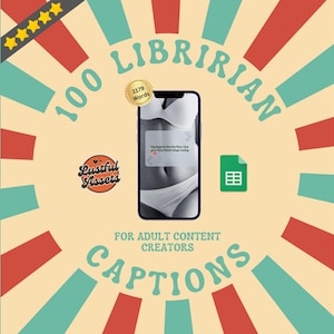 ONLYFANS Librarian Captions Bundle | Perfect for sexy librarian Posts, Only Fans PPV & Mass Messages ideas, Scripts, camgirls, Fansly Snap