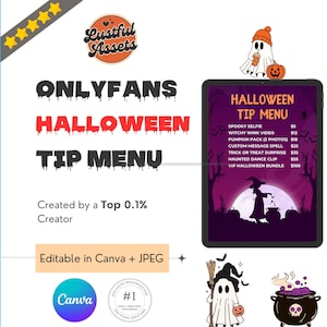 Spooky Onlyfans Tip Menu - Etsy