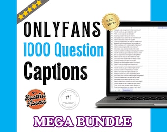Onlyfans 1000 Question Captions Bundle| Adult Content Creators DM, Camgirls Fansly Users, OF ideas, Twitch & Snapchat Marketing Post