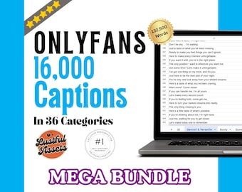 Onlyfans 16000 Captions Bundle| Mega Bundle Adult Content Creators DM, Camgirls Fansly Users, OF ideas, Twitch & Snapchat Post
