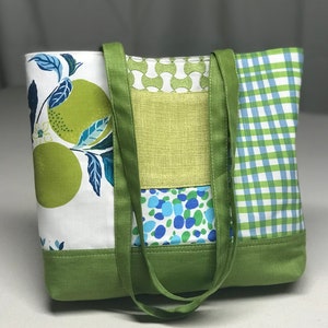 En oferta: bolso tote verde lima