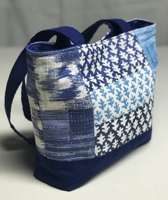 ON SALE: Small Blue Tote Bag - Etsy