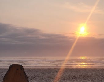 Sunset at Rockaway Beach Print