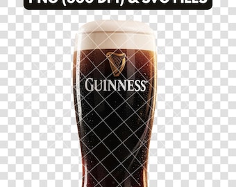 Guinness Glass Clipart: Irish Beer PNG SVG (Digital Download)