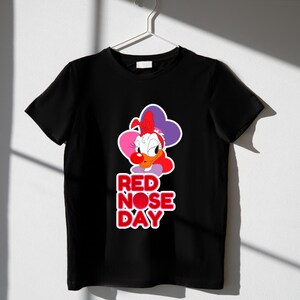Rode Neuzen Dag Daisy Duck SVG en png | Leuk cartoonontwerp | Direct downloaden | Digitale bestanden