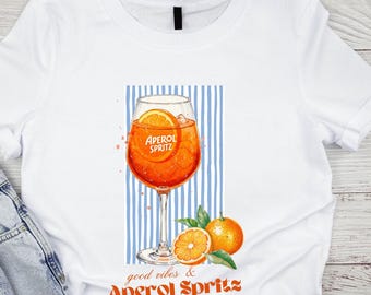 Diseño de Aperol Spritz Good Vibes: PNG SVG (Descarga digital)