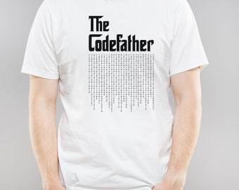 Geeky CodeFather T-shirt: Funny IT Programmer Gift (PNG File)