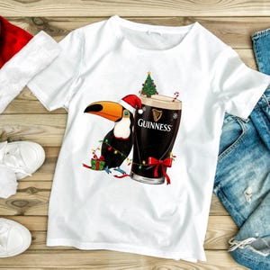 Christmas Guinness Beer Toucan Clip Art - PNG & SVG - Transparent Background - 300 DPI - Digital Download, Christmas Jumper