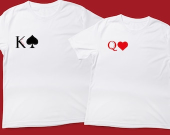 König und Königin paar T-Shirt Design (PNG Digital Download)