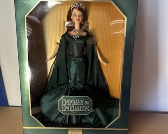 Empress of Emeralds barbie mattel #25680 NRFB limited ed. royal jewels swarovski