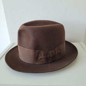 帽子 40s Vintage Borsalino Alex 7 3/8 59cm Vintage Borsalino Fedora 7 3/8 - Etsy