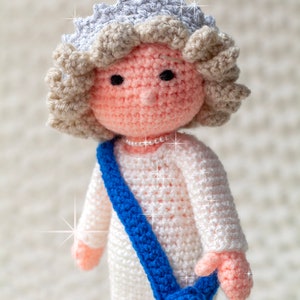pdf Digital download - Doll - Princess, Queen CROCHET Pattern - Advanced - UK Terminology