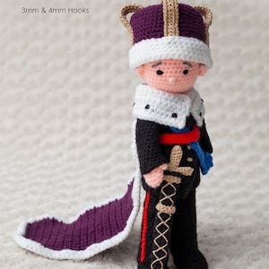 pdf Digital download - Doll - King CROCHET Pattern - Advanced UK Terminology