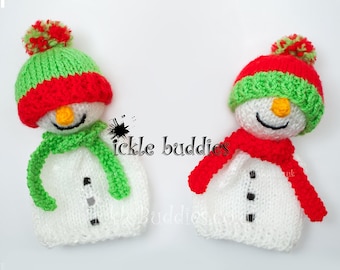 Snowman Chocolate Orange Cover Knitting Pattern - Etsy