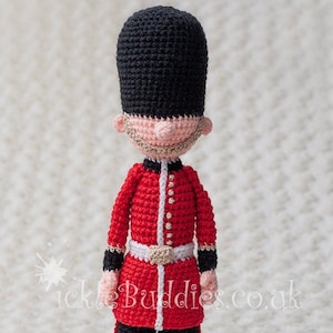 pdf Digital download - Doll - Royal Guard CROCHET Pattern - Intermediate to Advanced UK Terminology