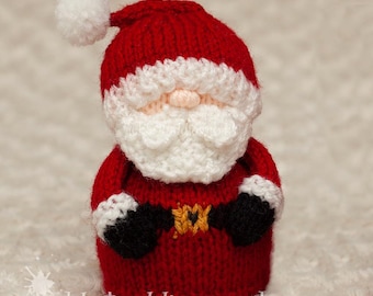 KNITTING PATTERN Santa Chocolate Orange Cover - pdf Digital download