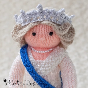 pdf Digital download - Doll - Princess, Queen KNITTING pattern – Intermediate to Advanced
